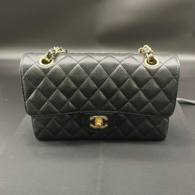 Chanel CF Classic Flap Calfskin Small Bag Black