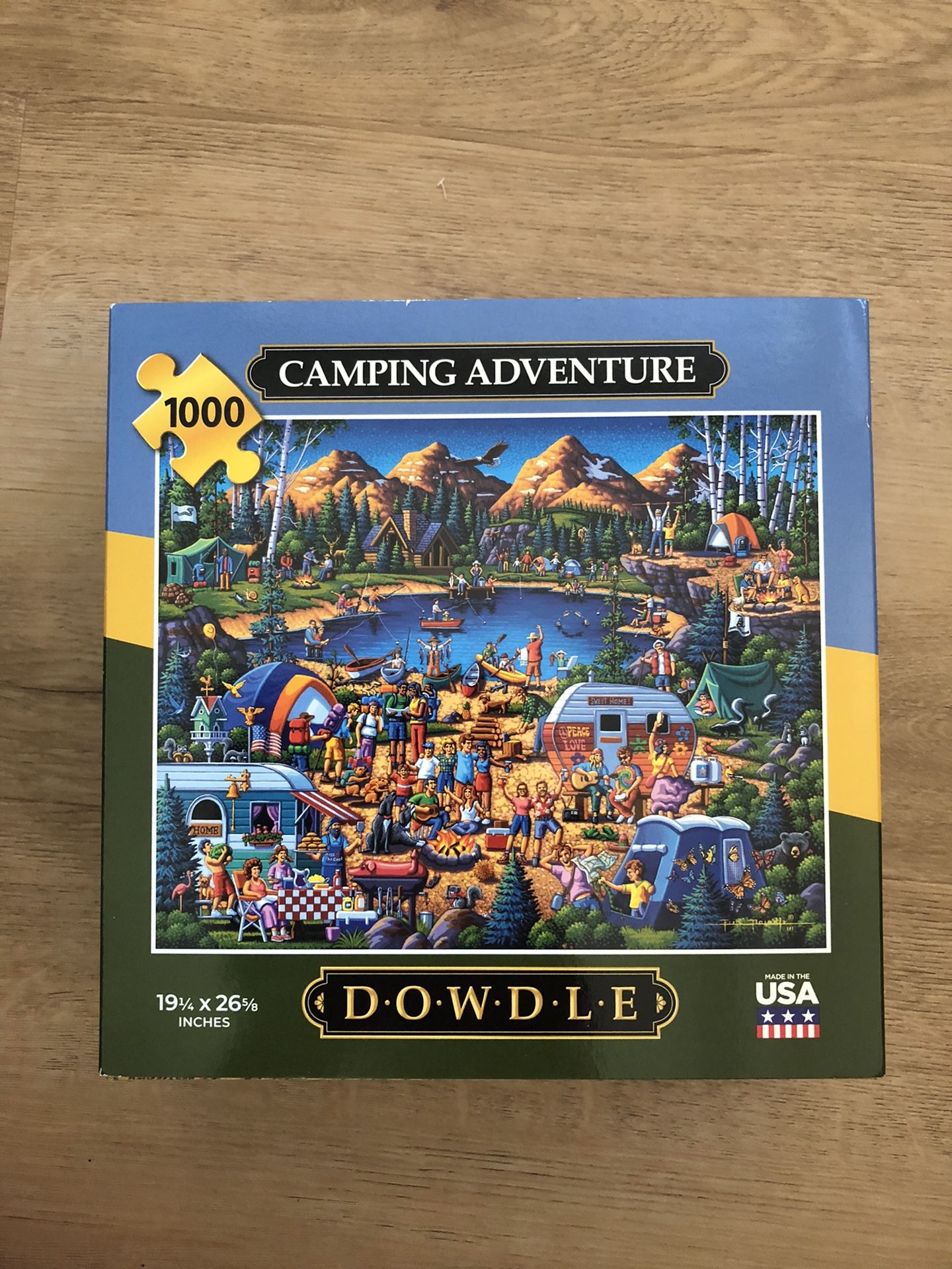 Dowdle Jigsaw Puzzles-1000 Pieces Camping Adventure New Sealed Box