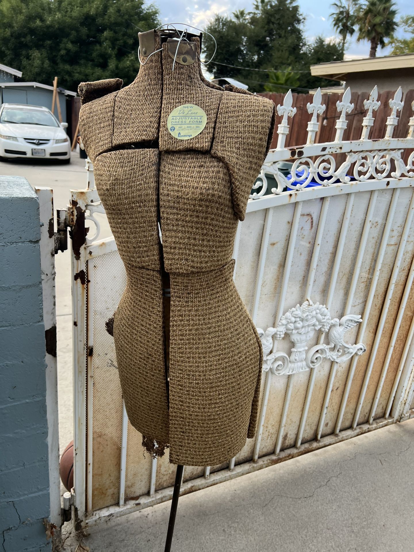 vintage dress form as is