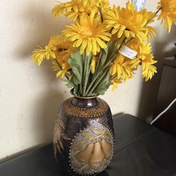 Vase With Flowers From Micheals