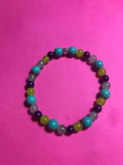 Turquoise, jade,lapis lazuli peridot bracelet
