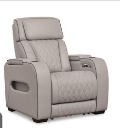 Power Recliner Chair with Diamond Stitching