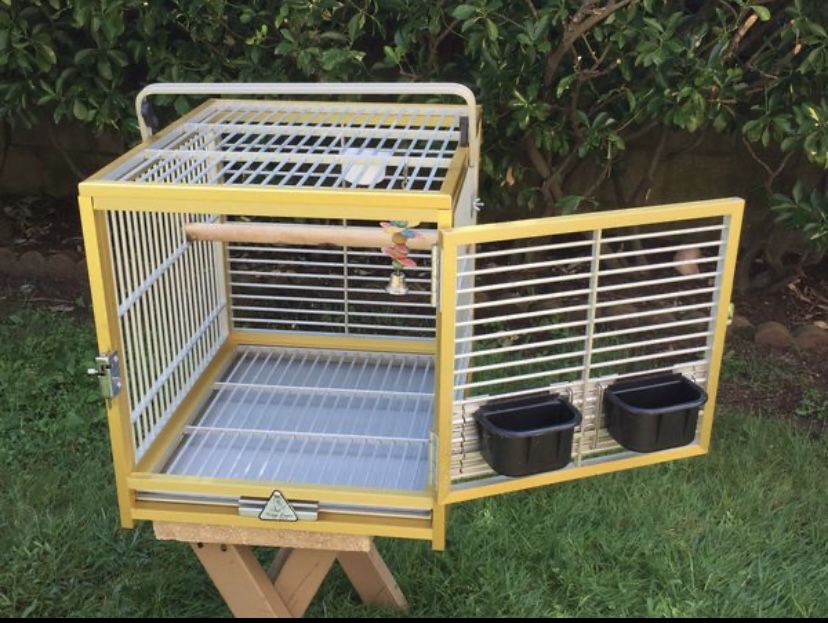 Parrot bird king’s travel cage - all aluminum