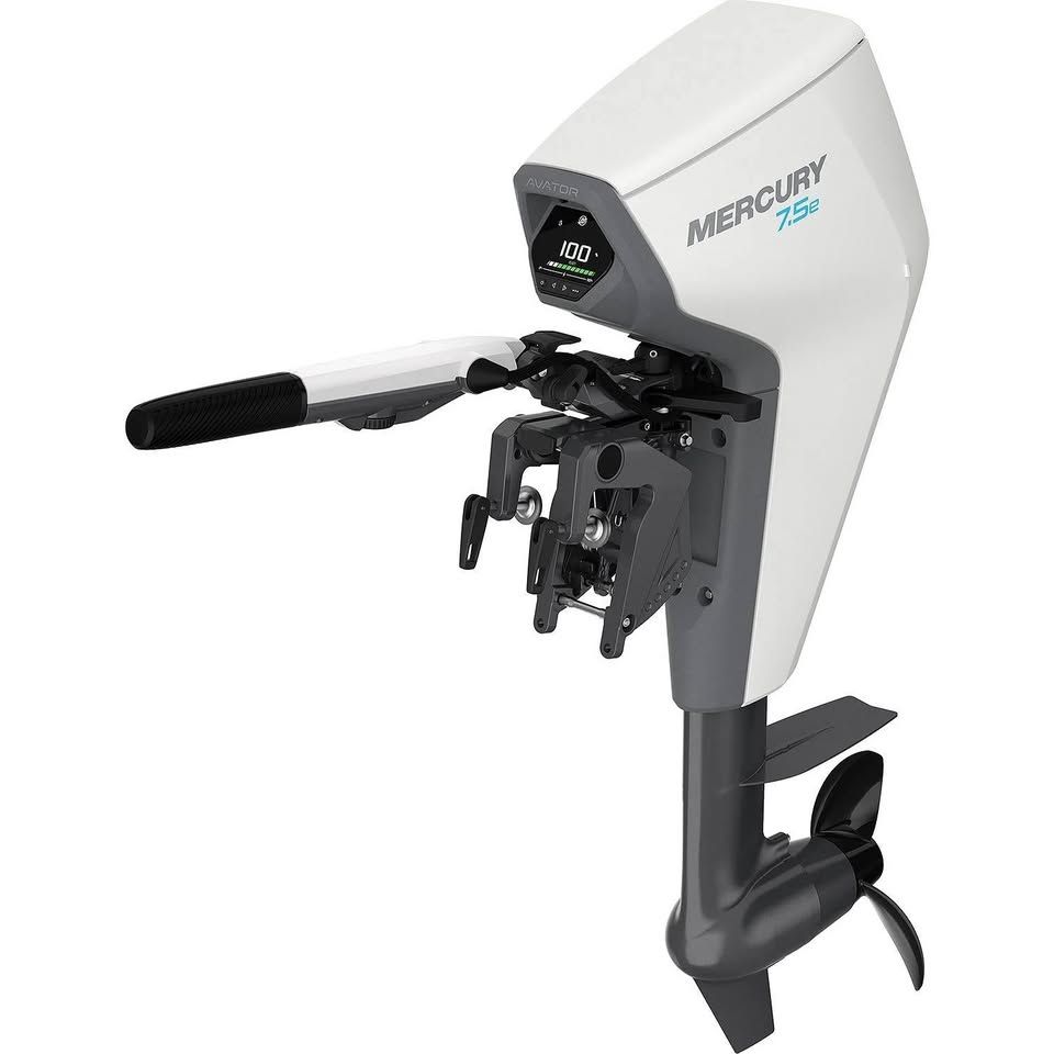 Mercury Avator 7.5e Tiller Electric Outboard Motor Kits, 25" Shaft