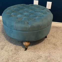 Velvet Ottoman 