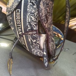 Christian Dior Mini Saddle Bag With Strap