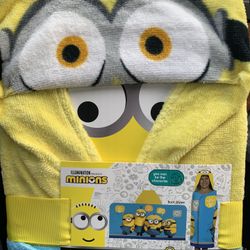 Minions Hooded Towel Wrap
