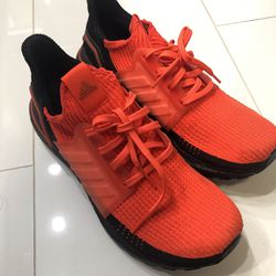 Orange Adidas Ultraboost Shoe