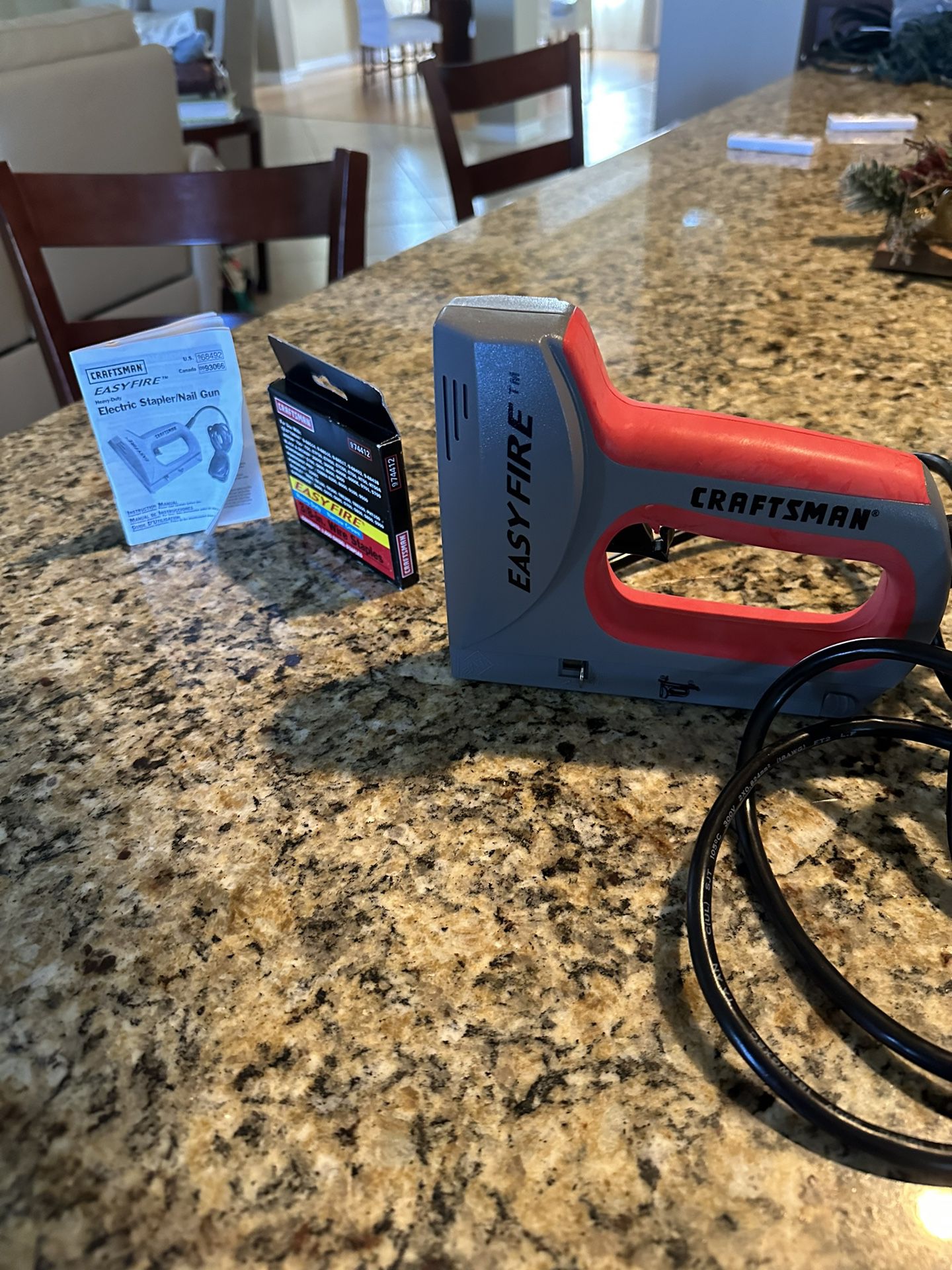 New electric staple/ Nail Gun From Craftsman 