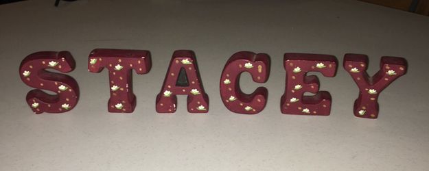 Ceramic letters