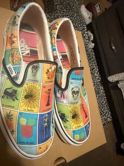 Vans Slip-On Lotería Print Sneakers
