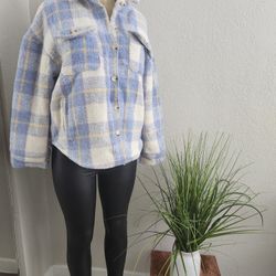 Blue Flannel Coat