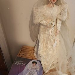 Collectible Porcelain Ceramic Bride Doll
