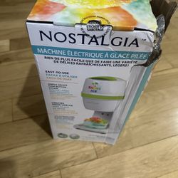 Nostalgia Snow Cone Maker New But Damaged Box