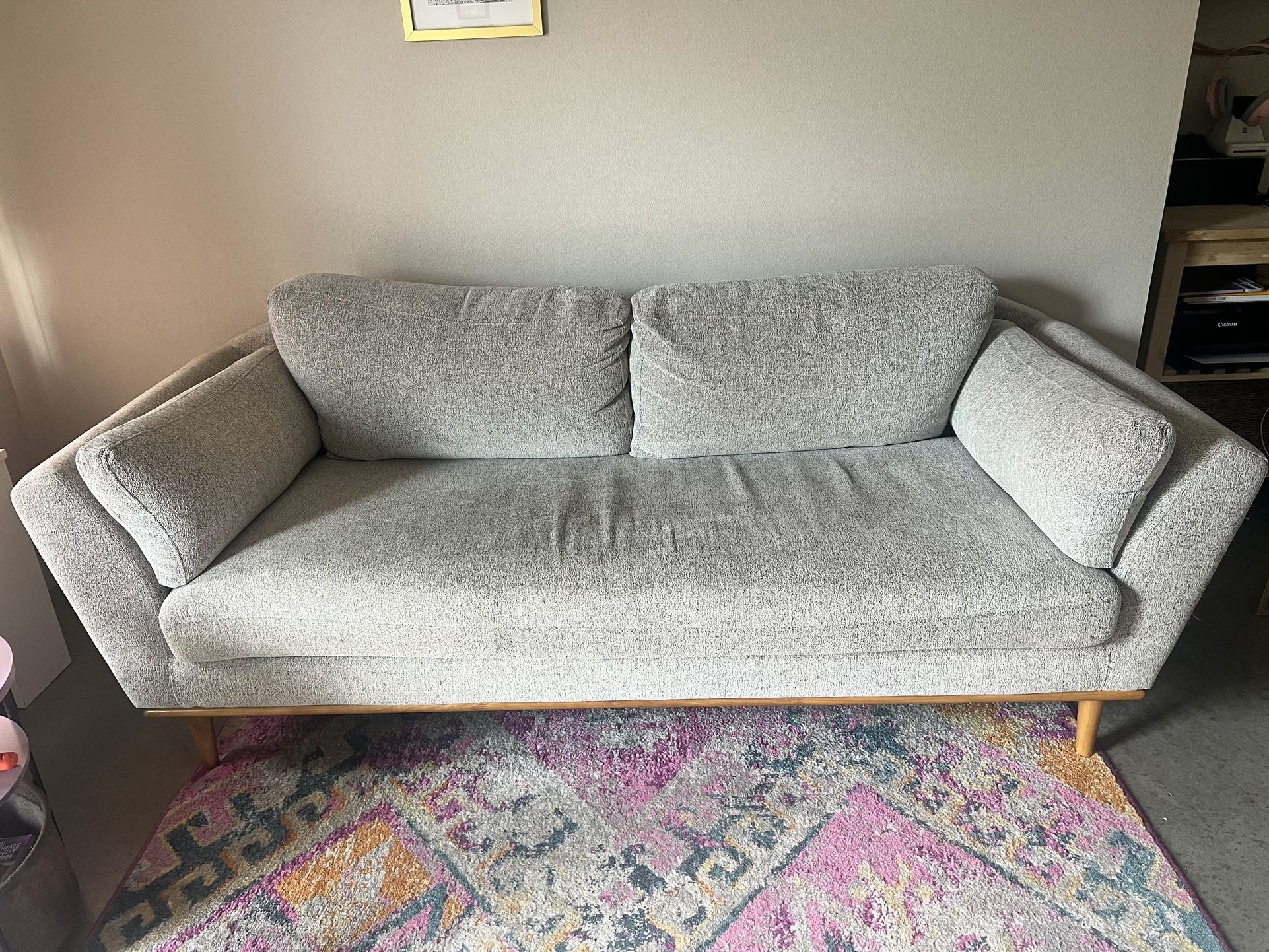 Grey Fabric Couch