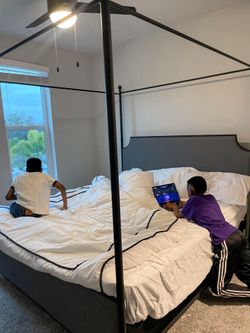 King Size Bed frame with mattress included
