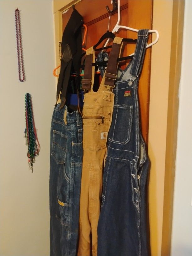 Literally 100s Of Pairs Of Overalls And Designer Jeans