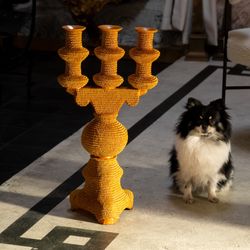 Large Mexican Ceramic Candle Holder