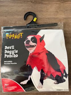 Spirit Halloween Devil Dog Costume – Medium 18–28 lbs – Like New