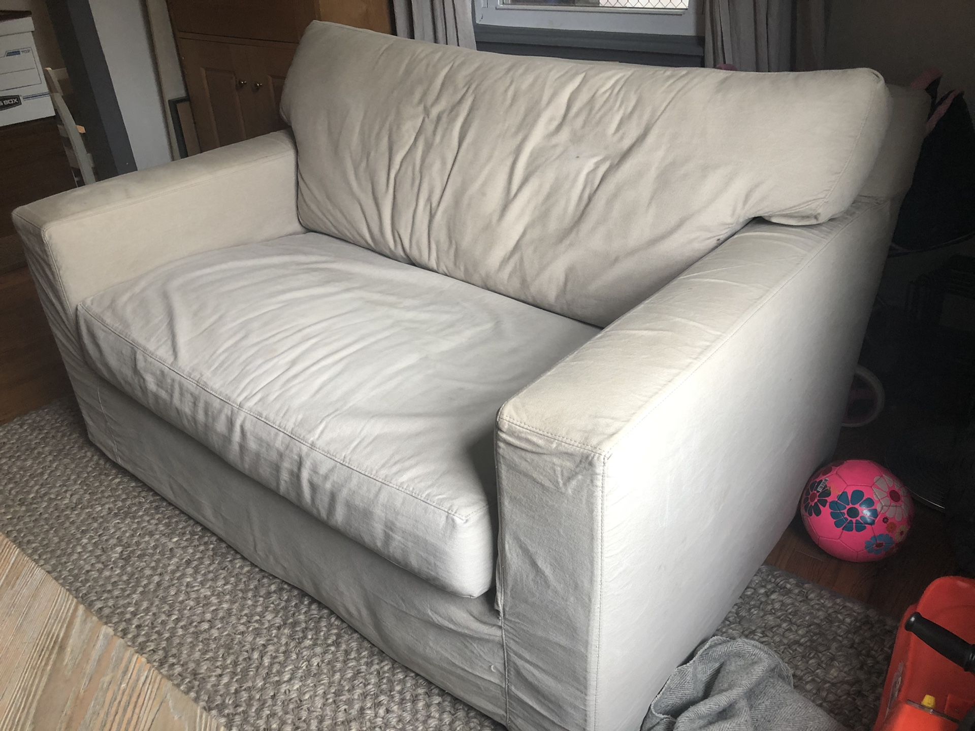 Axis II Crate & Barrel sleeper sofa couch