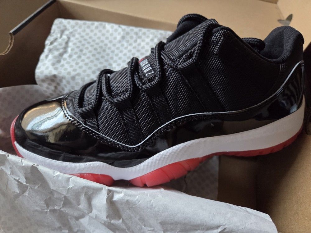 π₯JORDAN RETRO 11'S LOW "BRED" MEN'S SIZE 8.5/10.5/11/11.5 ALL NEW W/BOX, π²175 EACHπ₯