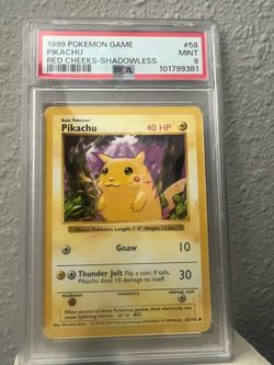 Pikachu 1999 shadowless
