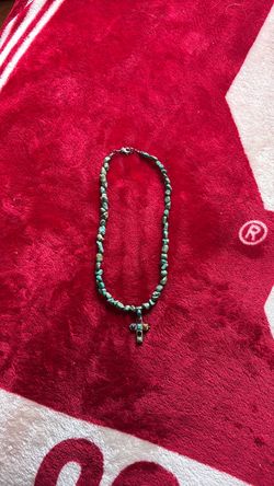 Sterling Silver barse turquoise chip bead bracelet