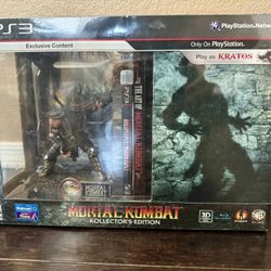 Mortal Kombat Kollector’s Edition PS3 Scorpion & Sub-Zero Book Ends Sealed
