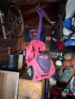 Pink push car