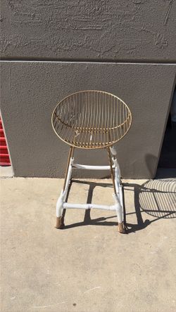 ELLIS GOLD TONED COUNTER STOOLS - 1 bertha-roy.
