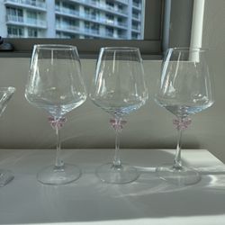 Wine Glasses With Bows