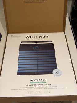 Withings Body Scan WBS08 Smart Scale Black - NEW FACTORY SEALED - $499.95 Retail
