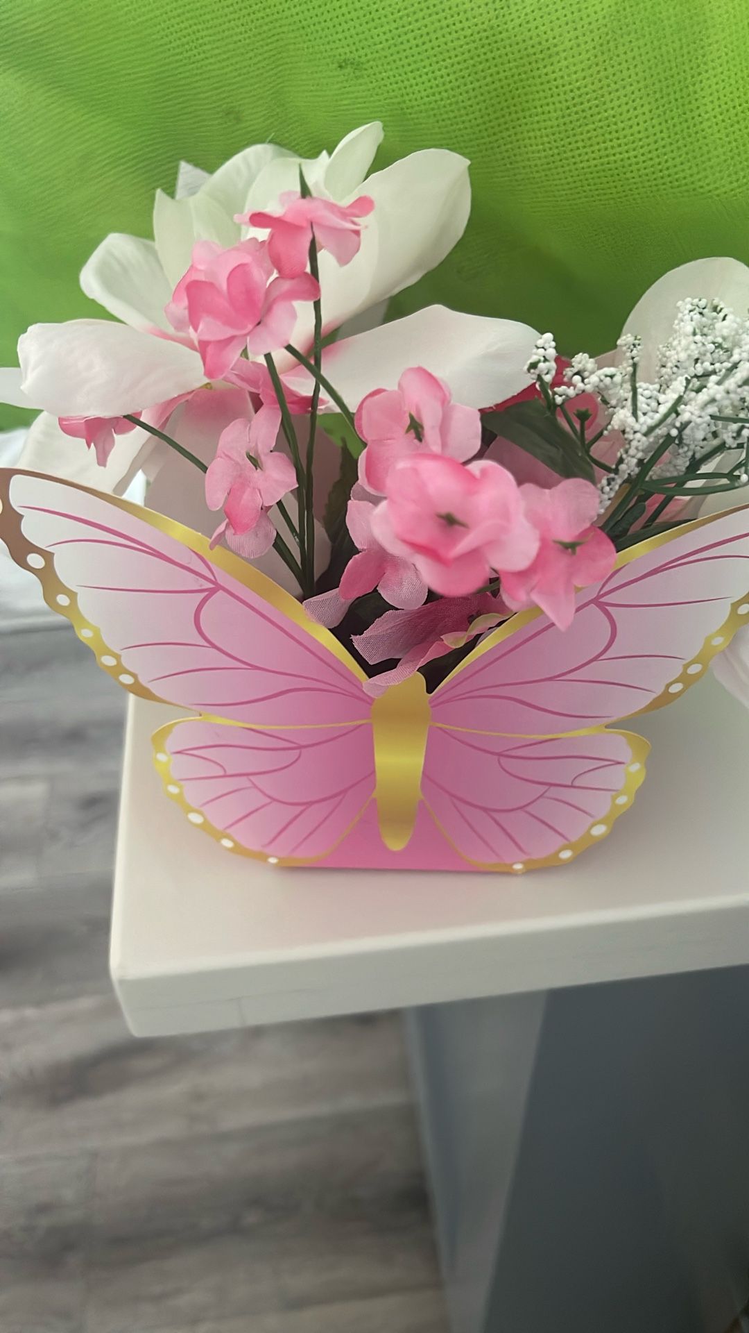 Butterfly Centerpiece With Flowers