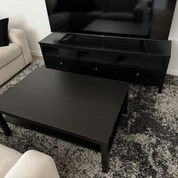 IKEA FURNITURE/TV STAND & COFFEE TABLE