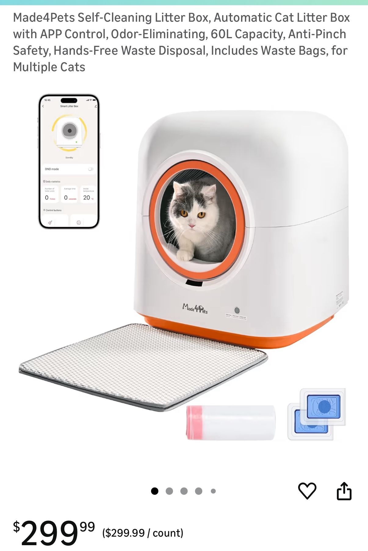 Self-cleaning Automatic Cat Litter box (NEW / Unused)