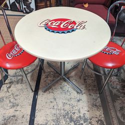 COCA-COLA TABLE & CHAIRS