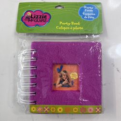 Disney Lizzie McGuire Vintage Pink Mini Fuzzy Party Book NEW 