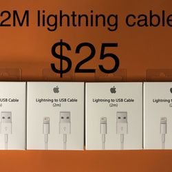 4 2m Apple iPhone Lightning Cables 