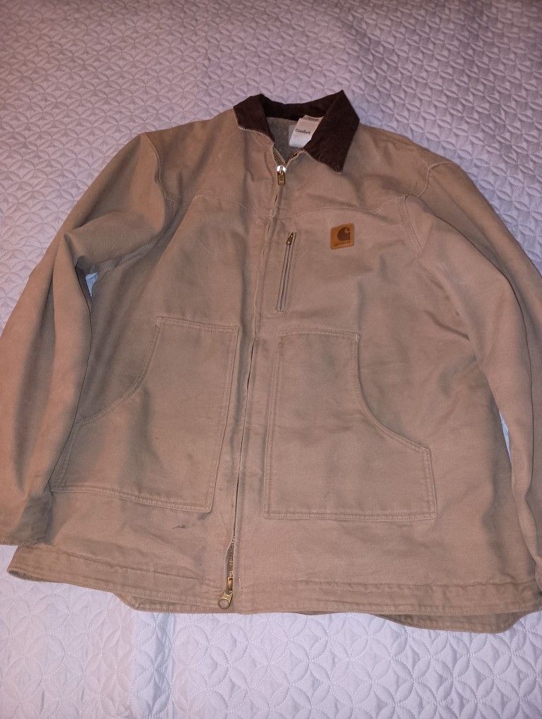 Carhartt Vintage Duck JACKET Wool  Lined Inside 