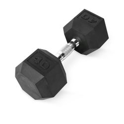 CAP Barbell, 40lb Rubber Hex Dumbbell, Single