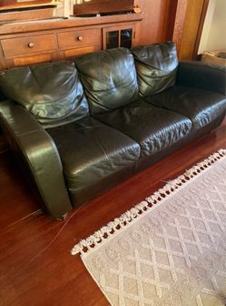 Black Leather Sofa - yes, it’s available!