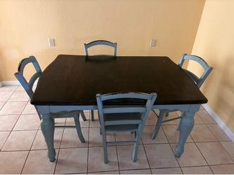 Wooden kitchen table