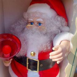 Vintage animsted santa