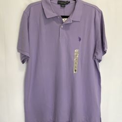U.S. Polo Assn. Men's Classic Polo Shirt, Summer Fashion Golf Shirt size L