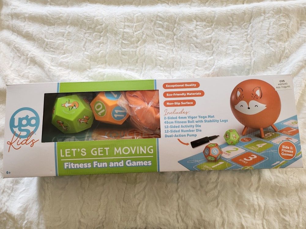 Let's Get Moving Fitness Fun And Games, Kids Yoga Mat