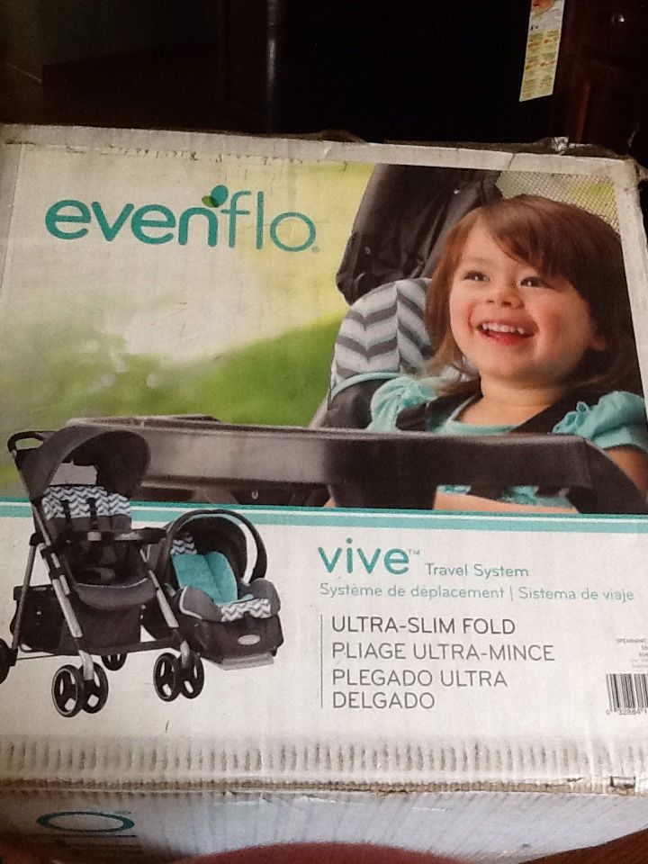 Evenflo Vive Travel System With Embrace Lx Infant Car Seat ppgbbe