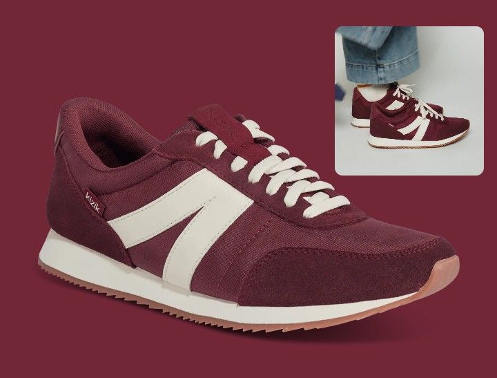 Kizik women's milan shoes. color: Merlot