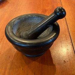 Vintage  Stone/Marble Mortor & Pestle Bowl 
