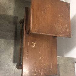 Vintage End Table Wood