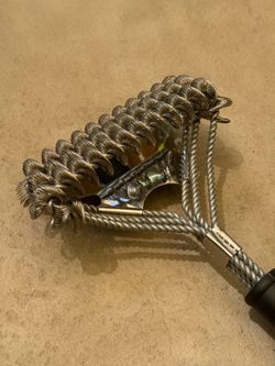Bbq grill cleaning brush - bristle free